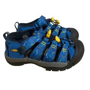 Keen Newport H2 Youth Closed-Toe Sandals Size 13 Blue Multicolor Durable